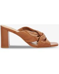 Dune - Maizing Knot-detail Leather Mules - Lyst