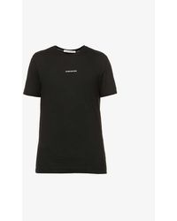 Ck Jeans Micro-logo-print Cotton-jersey T-shirt - Black