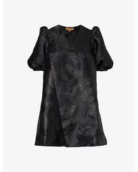 Stine Goya - Brethel Metallic- Recycled Polyester-blend Mini Dress - Lyst
