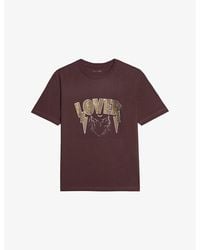 Zadig & Voltaire - Edwin Brand-Print Cotton-Jersey T-Shirt - Lyst