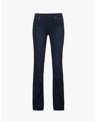 PAIGE - Manhattan Boot Slim-fit High-rise Stretch-denim Jeans - Lyst