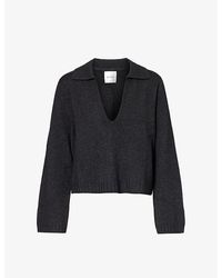 Leset - Les Zoe V-neck Wool And Cashmere-blend Knitted Jumper - Lyst