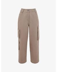 Whistles - Phoebe Regular-fit High-rise Cotton Trousers - Lyst