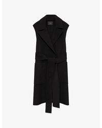 JOSEPH - Garance Sleeveless Relaxed-fit Wool And Cashmere-blend Jacket - Lyst