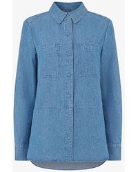 Whistles - Hailey Relaxed-fit Denim Shirt - Lyst