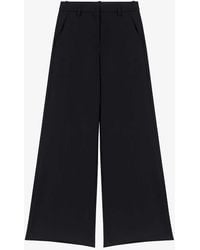 Maje - Pimano High-rise Flared-leg Stretch-woven Trousers - Lyst