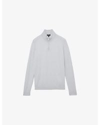 Reiss - Blackhall Half-Zip Wool Jumper - Lyst