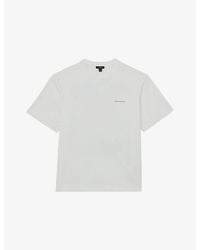 Reiss - Splash Dive-Print Cotton T-Shirt - Lyst