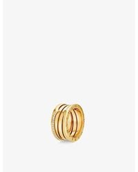 BVLGARI - B.Zero1 18Ct- And 0.22Ct Brilliant-Cut Diamond Ring - Lyst