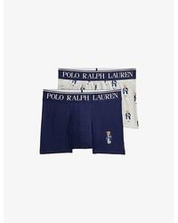 Polo Ralph Lauren - Branded Pack Of Two Stretch-Cotton Trunks - Lyst