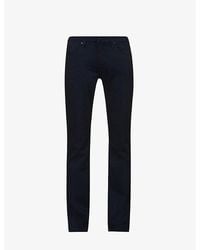 PAIGE - Normandie Straight-Leg Mid-Rise Stretch-Denim Jeans - Lyst
