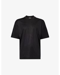 Emporio Armani - Rhinestone-embellished Jersey T-shirt - Lyst