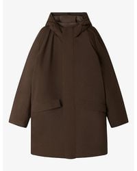 Sandro - Padded Hooded Woven Parka Coat - Lyst