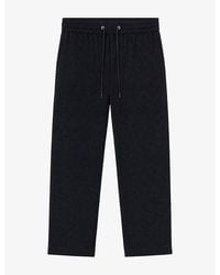 The Kooples - Drawstring Straight-Leg Stretch Wool-Blend Trousers - Lyst