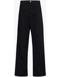 Carhartt - Single Knee Straight-leg Relaxed-fit Organic-cotton Trousers - Lyst