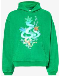 ERL - Graphic-print Relaxed-fit Cotton-jersey Hoody - Lyst