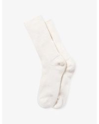 The White Company - Ribbed Mid-Calf Cashmere Bed Socks - Lyst