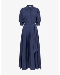 Jonathan Simkhai - Arlo Belted Cotton-Blend Maxi Dress - Lyst