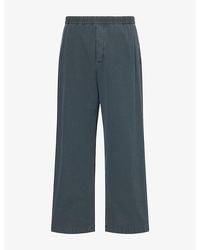 The Row - Ari Elasticated Cotton Trousers - Lyst
