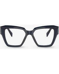 Prada - Pr 09zv Sqaure-frame Acetate Optical Glasses - Lyst