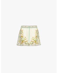 ALÉMAIS - White Pinball Linen Shorts - Lyst