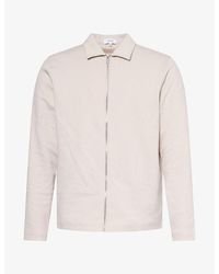 Arne - Zip-Through Cotton-Jersey Overshirt - Lyst