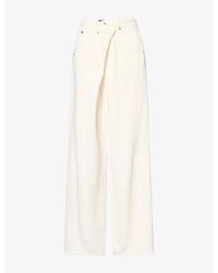 DARKPARK - Ines Fold Over Denim Jeans - Lyst