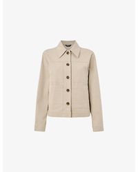 Whistles - Mia Four-Pocket Cotton-Blend Jacket - Lyst