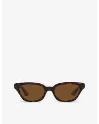 Oliver Peoples - Ov5512su Feminino Rectangle-frame Tortoiseshell-pattern Acetate Sunglasses - Lyst