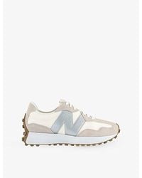 New Balance - 327 Suede And Leather Trainers - Lyst