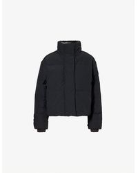 Canada Goose - Grandview Logo-Patch Cropped Shell-Down Puffer Jacket - Lyst