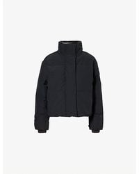 Canada Goose - Grandview Logo-Patch Cropped Shell-Down Puffer Jacket - Lyst