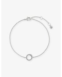 Monica Vinader - Riva Pave Sterling- And Lab Grown Diamond Bracelet - Lyst
