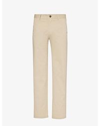 Sunspel - Regular-fit Straight-leg Stretch-cotton Trousers - Lyst