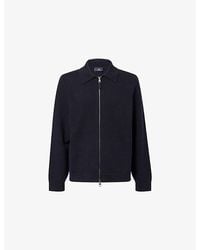 dunhill - Pointed-Collar Knitted Cotton And Cashmere-Blend Jacket - Lyst
