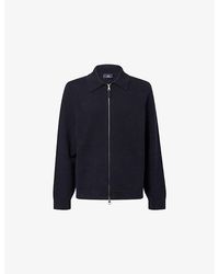dunhill - Pointed-Collar Knitted Cotton And Cashmere-Blend Jacket - Lyst