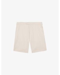 Reiss - Cantwell Side-Adjuster Stretch Cotton-Blend Shorts - Lyst