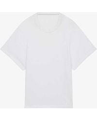 IRO - Edjy Open-back Relaxed-fit Cotton T-shirt - Lyst