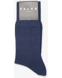 FALKE - Tiago Ribbed-cuff Stretch-organic-cotton Blend Ankle Socks - Lyst