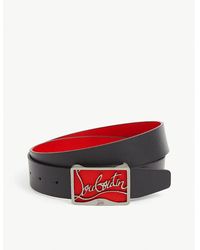 Christian Louboutin - Ricky Logo-buckle Leather Belt - Lyst