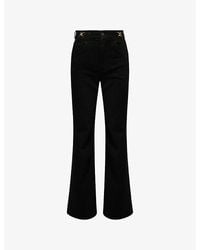 Citizens of Humanity - Kimberly Flared-Leg Horsebit-Trim Denim Jeans - Lyst
