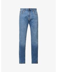 Emporio Armani - Regular-fit Straight-leg Stretch-denim Jeans - Lyst