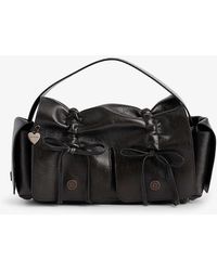 Acne Studios - Bow-embellished-pocket Leather Shoulder Bag - Lyst