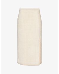 Huishan Zhang - Alida Slim-fit Woven Midi Skirt - Lyst