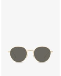 Oliver Peoples - Ov1306st Altair Round-frame Metal Sunglasses - Lyst