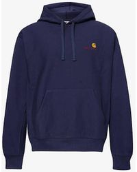 Carhartt - Car Logo-embroidered Relaxed-fit Cotton-blend Hoody - Lyst