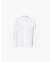Max Mara - Patch-Pocket Relaxed-Fit Linen Shirt - Lyst