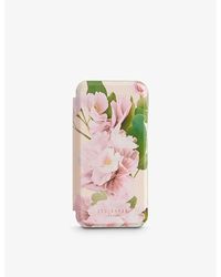 Ted Baker - Lirios Floral-print Mirrored Iphone 12 And 12 Pro Phone Case - Lyst