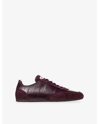 Jimmy Choo - Sunny Leather And Suede Trainers - Lyst