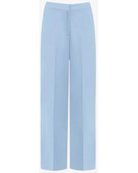 Ro&zo - Straight-leg High-rise Stretch-crepe Trousers - Lyst